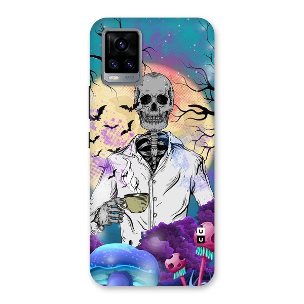 Morning Tea Skull Back Case for Vivo V20