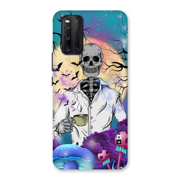 Morning Tea Skull Back Case for Vivo iQOO 3