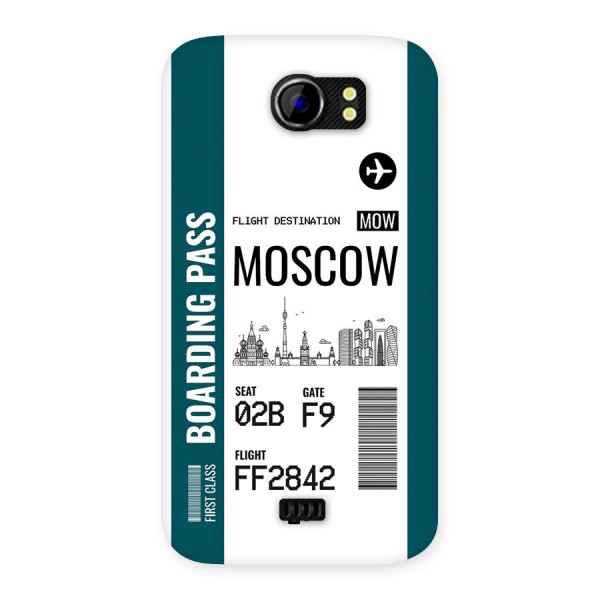 Moscow Boarding Pass Back Case for Canvas 2 A110