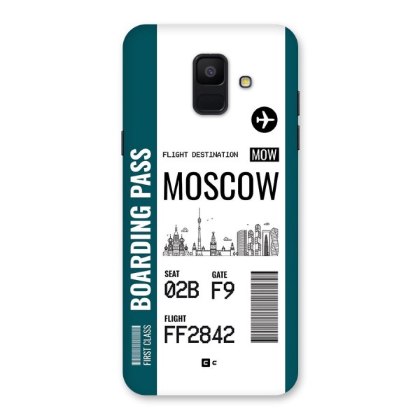 Moscow Boarding Pass Back Case for Galaxy A6 (2018)