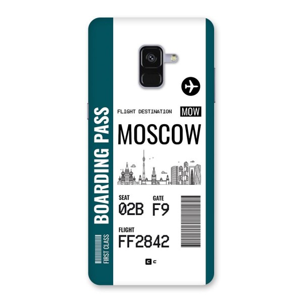 Moscow Boarding Pass Back Case for Galaxy A8 Plus