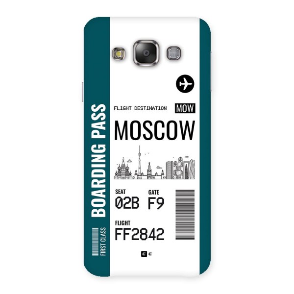 Moscow Boarding Pass Back Case for Galaxy E7