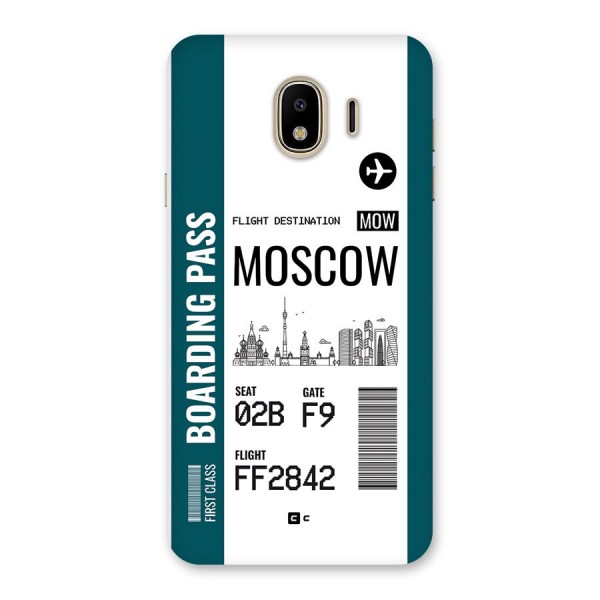 Moscow Boarding Pass Back Case for Galaxy J4