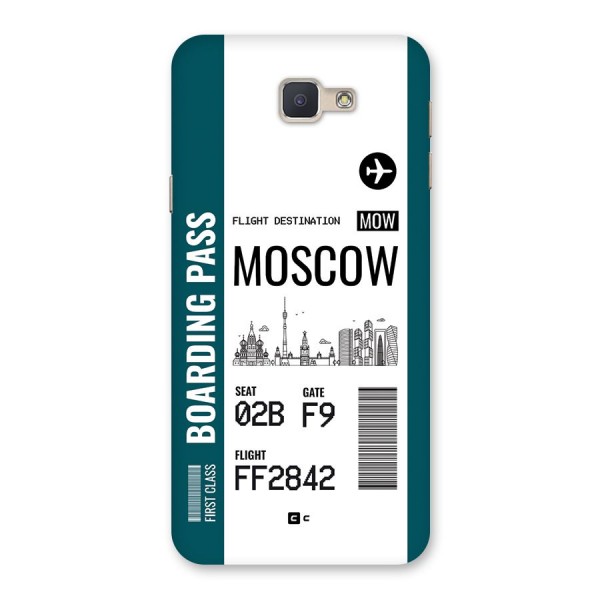 Moscow Boarding Pass Back Case for Galaxy J5 Prime
