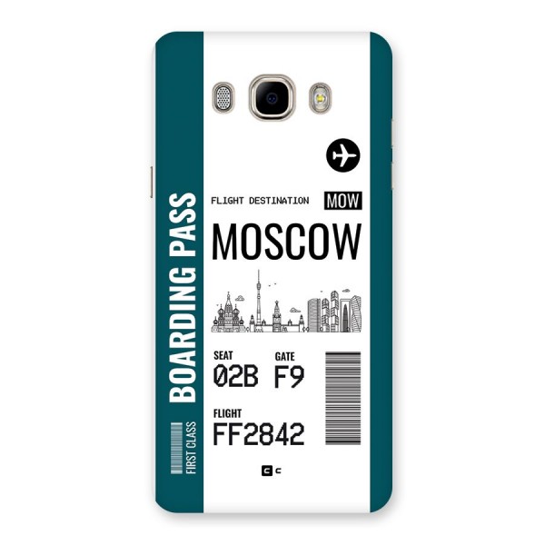 Moscow Boarding Pass Back Case for Galaxy J7 2016