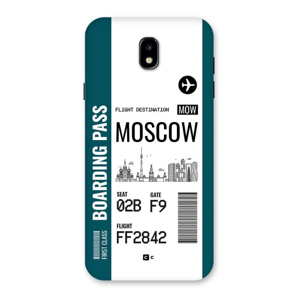 Moscow Boarding Pass Back Case for Galaxy J7 Pro