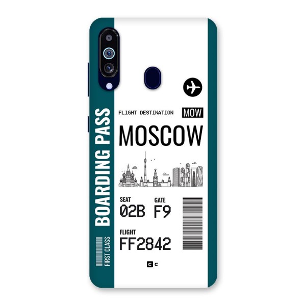 Moscow Boarding Pass Back Case for Galaxy M40