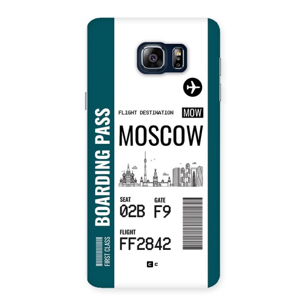 Moscow Boarding Pass Back Case for Galaxy Note 5