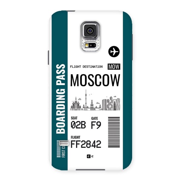Moscow Boarding Pass Back Case for Galaxy S5