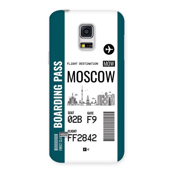 Moscow Boarding Pass Back Case for Galaxy S5 Mini