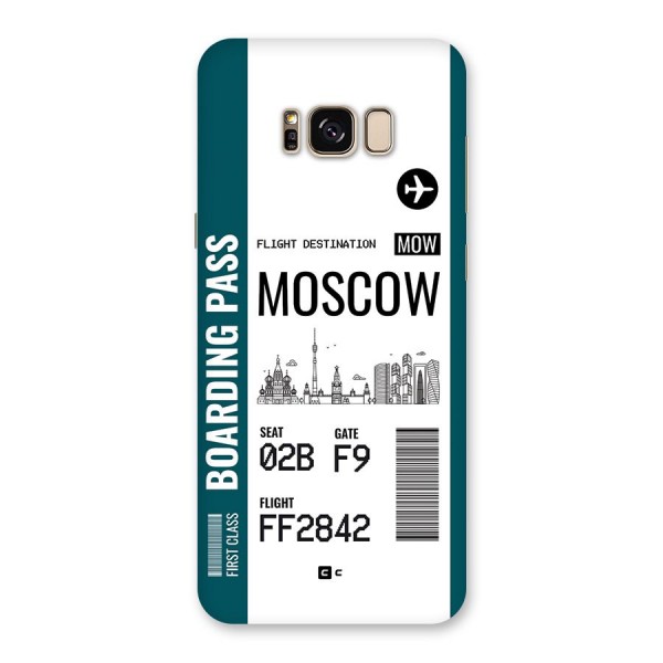 Moscow Boarding Pass Back Case for Galaxy S8 Plus