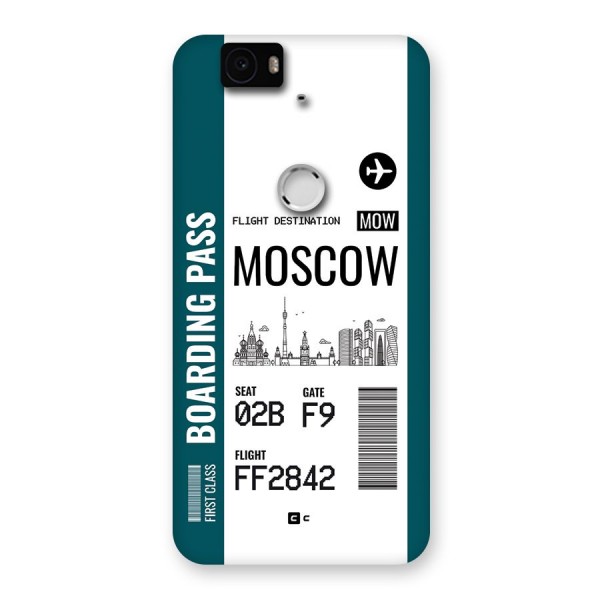Moscow Boarding Pass Back Case for Google Nexus 6P