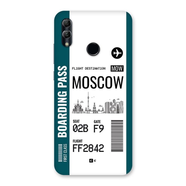 Moscow Boarding Pass Back Case for Honor 10 Lite