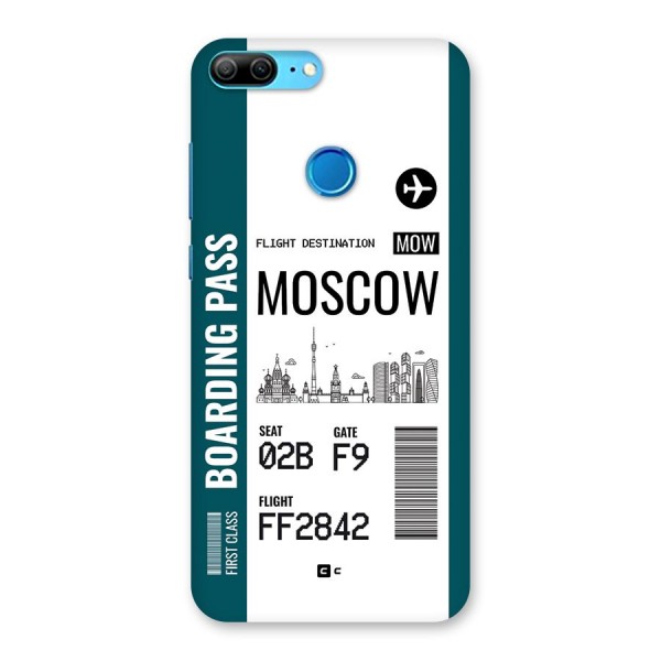 Moscow Boarding Pass Back Case for Honor 9 Lite