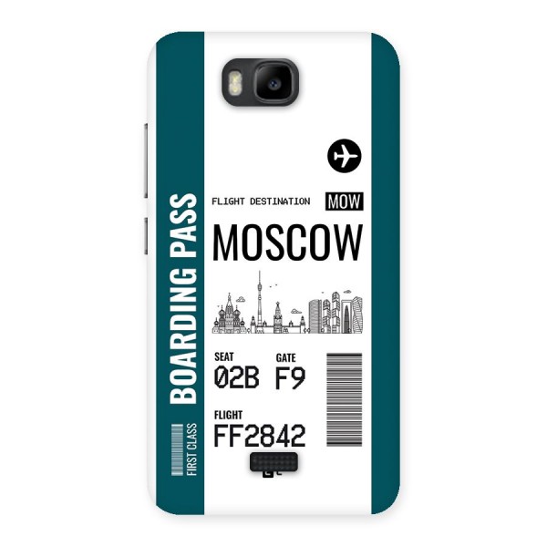 Moscow Boarding Pass Back Case for Honor Bee