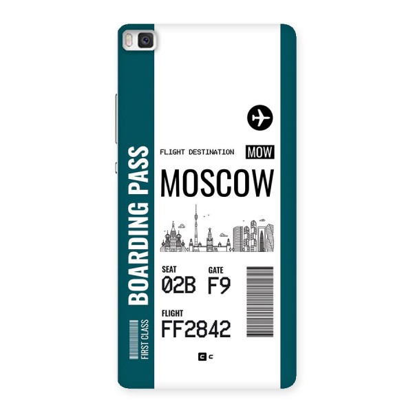 Moscow Boarding Pass Back Case for Huawei P8