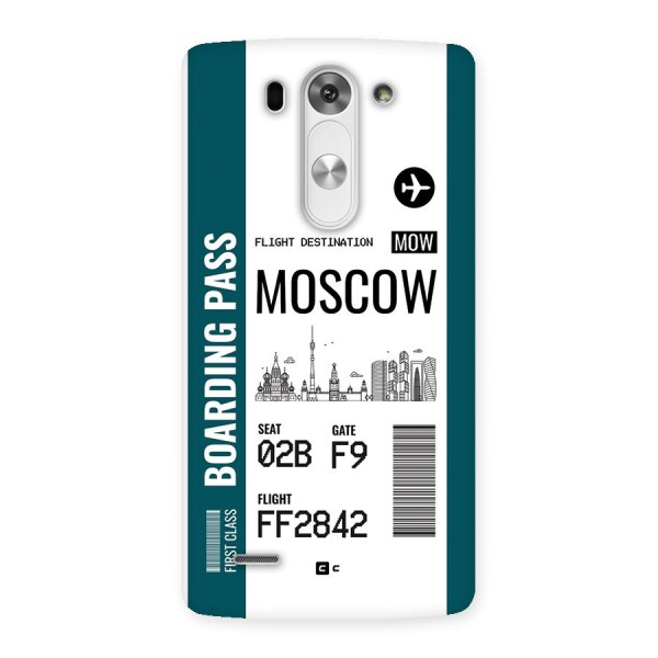 Moscow Boarding Pass Back Case for LG G3 Mini