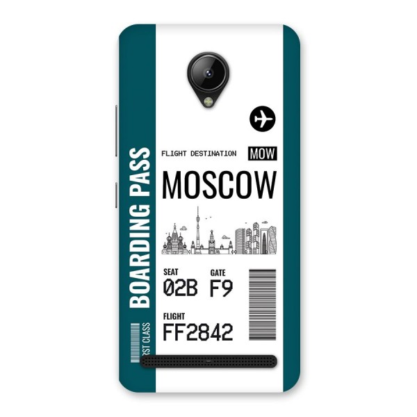 Moscow Boarding Pass Back Case for Lenovo C2