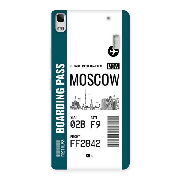 Moscow Boarding Pass Back Case for Lenovo K3 Note