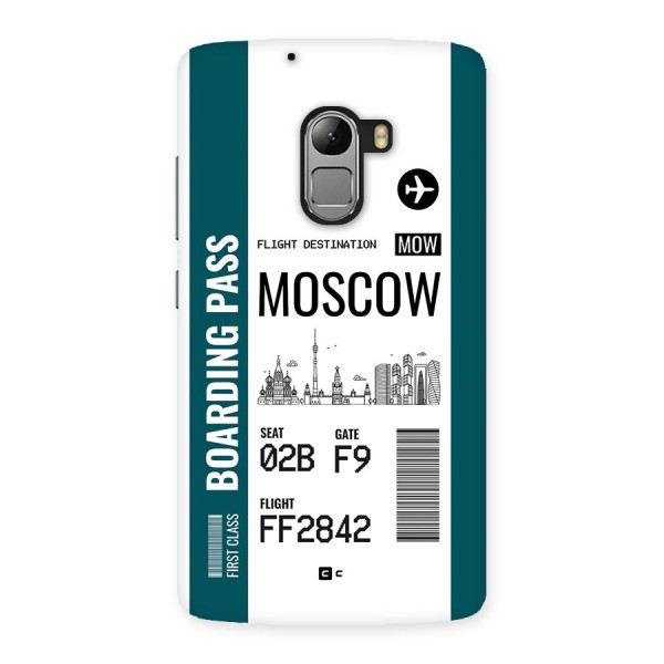 Moscow Boarding Pass Back Case for Lenovo K4 Note
