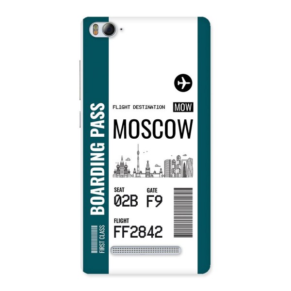 Moscow Boarding Pass Back Case for Mi4i