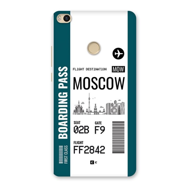 Moscow Boarding Pass Back Case for Mi Max 2
