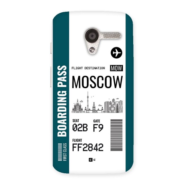 Moscow Boarding Pass Back Case for Moto X
