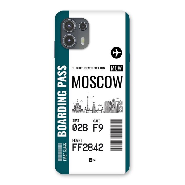 Moscow Boarding Pass Back Case for Motorola Edge 20 Fusion