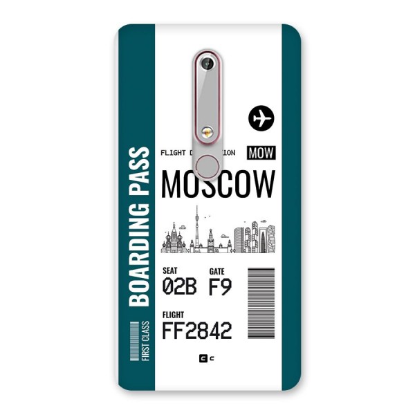 Moscow Boarding Pass Back Case for Nokia 6.1