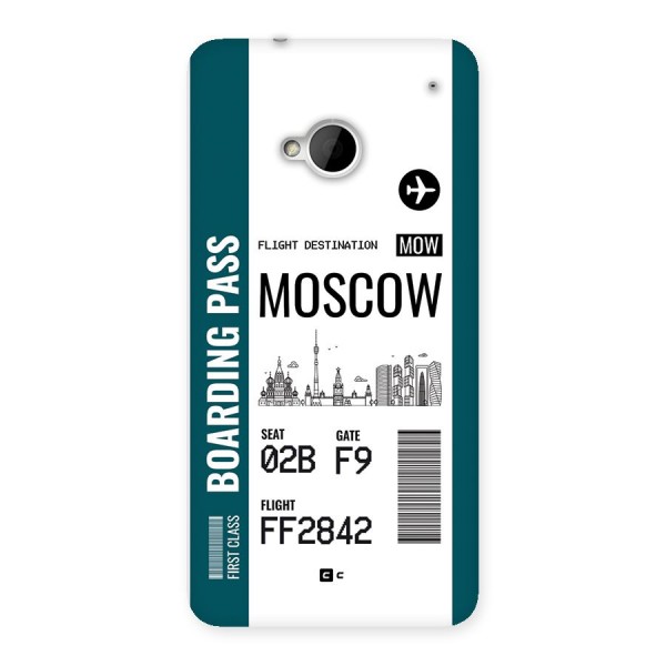 Moscow Boarding Pass Back Case for One M7 (Single Sim)