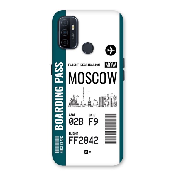Moscow Boarding Pass Back Case for Oppo A32
