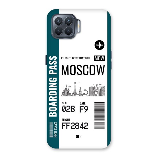 Moscow Boarding Pass Back Case for Oppo F17 Pro