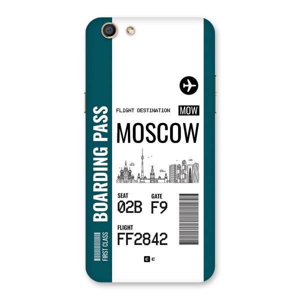 Moscow Boarding Pass Back Case for Oppo F3