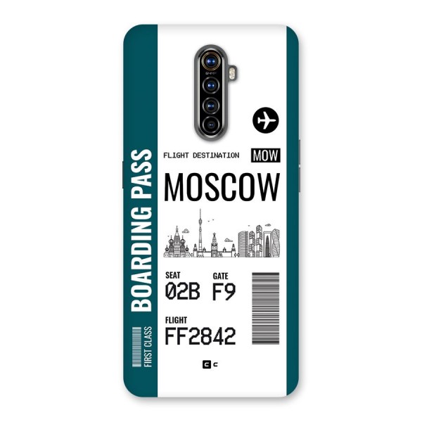 Moscow Boarding Pass Back Case for Realme X2 Pro