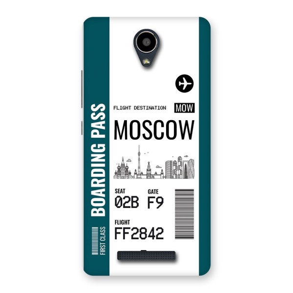 Moscow Boarding Pass Back Case for Redmi Note 2