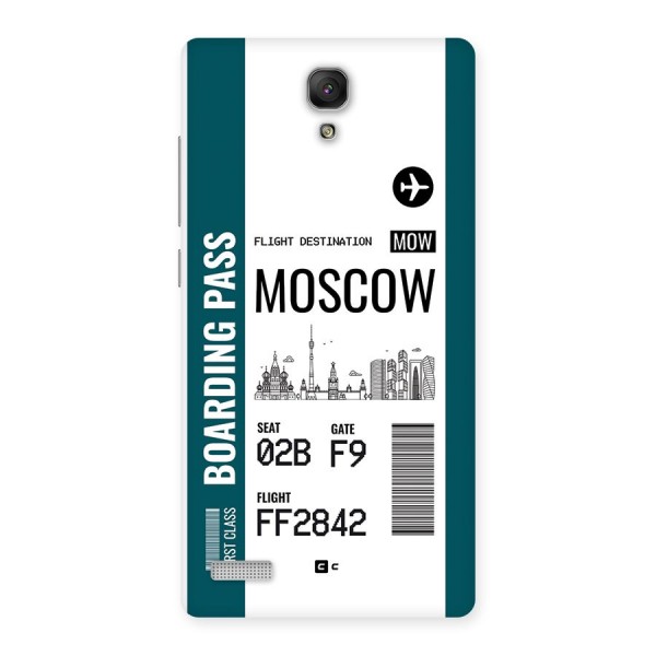 Moscow Boarding Pass Back Case for Redmi Note Prime