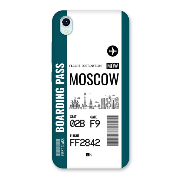 Moscow Boarding Pass Back Case for Vivo Y1s
