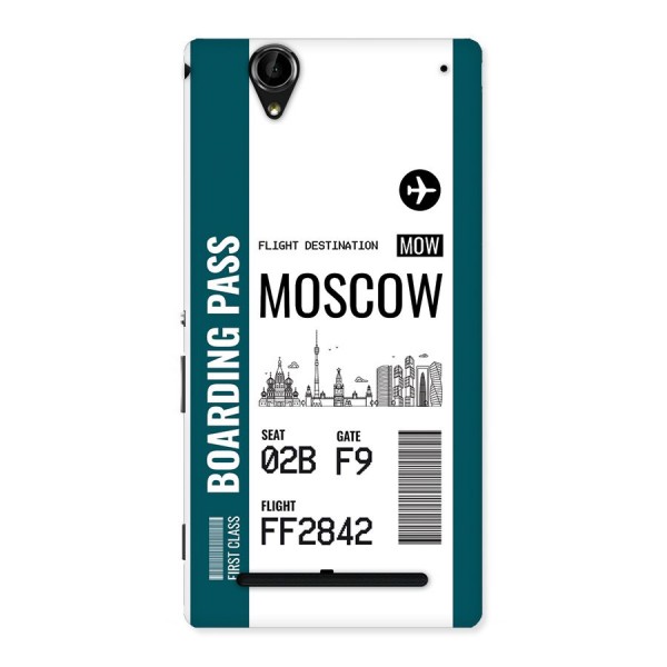 Moscow Boarding Pass Back Case for Xperia T2