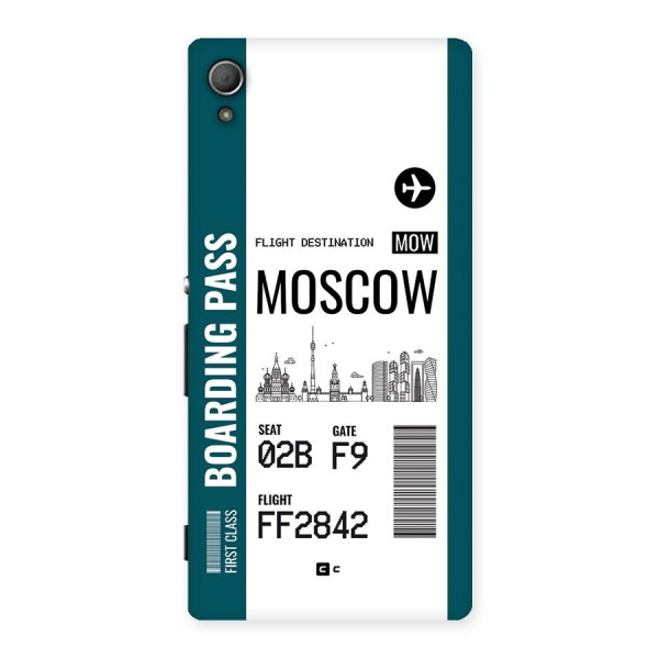 Moscow Boarding Pass Back Case for Xperia Z4