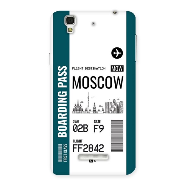 Moscow Boarding Pass Back Case for Yureka