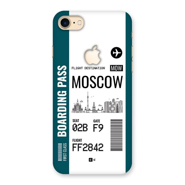 Moscow Boarding Pass Back Case for iPhone 7 Apple Cut