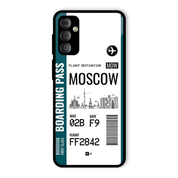 Moscow Boarding Pass Glass Back Case for Galaxy F23