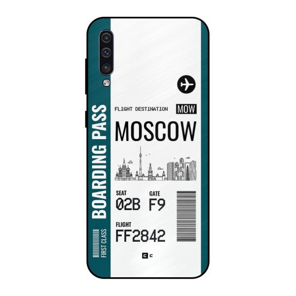 Moscow Boarding Pass Metal Back Case for Galaxy A30s