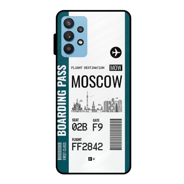 Moscow Boarding Pass Metal Back Case for Galaxy M32 5G