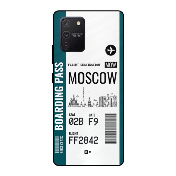 Moscow Boarding Pass Metal Back Case for Galaxy S10 Lite