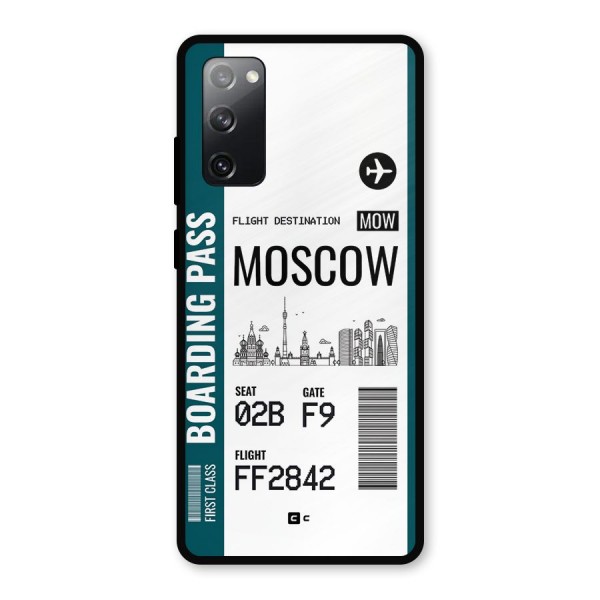 Moscow Boarding Pass Metal Back Case for Galaxy S20 FE 5G