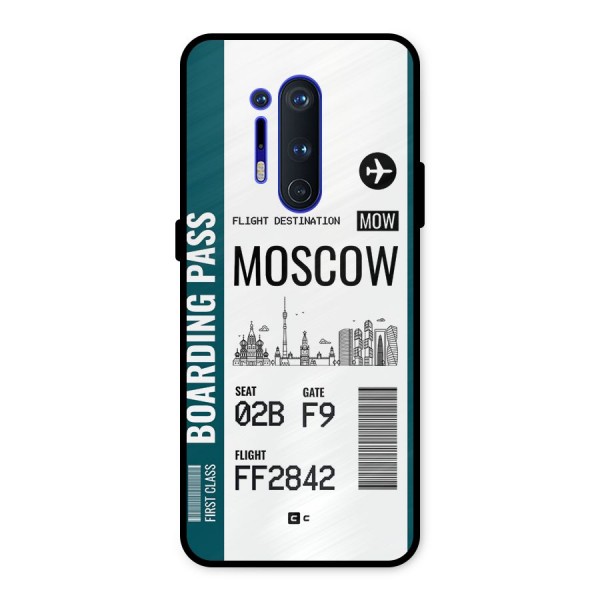 Moscow Boarding Pass Metal Back Case for OnePlus 8 Pro