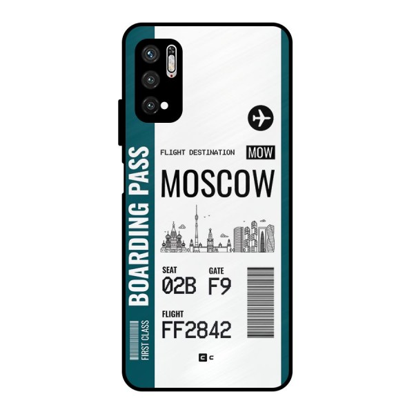Moscow Boarding Pass Metal Back Case for Poco M3 Pro 5G