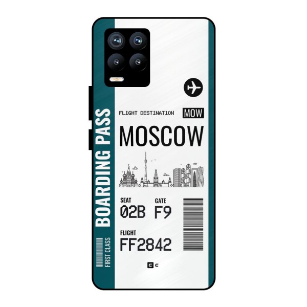 Moscow Boarding Pass Metal Back Case for Realme 8 Pro