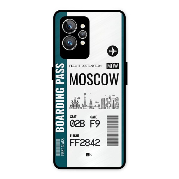 Moscow Boarding Pass Metal Back Case for Realme GT2 Pro